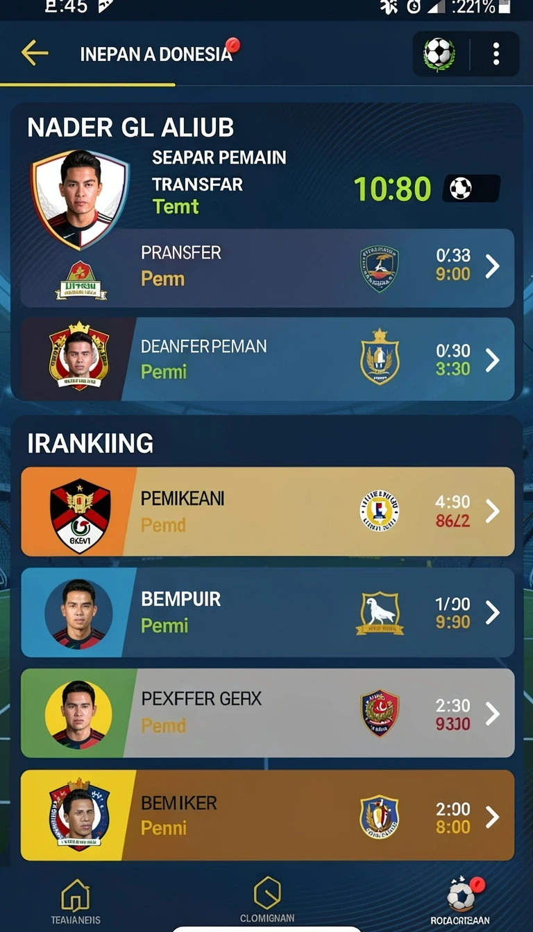 Tampilan utama aplikasi Aplikasi liga788 Resmi: Download dan Instalasi yang intuitif dan efisien.